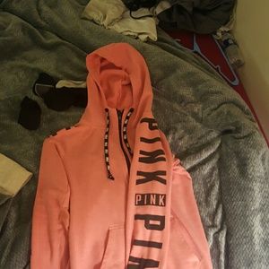 Pink full zip hoodie